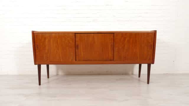 Vintage Sideboard Sliding Doors Teak 165 Cm