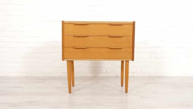 Vintage Chest of Drawers Oak 3 Drawers