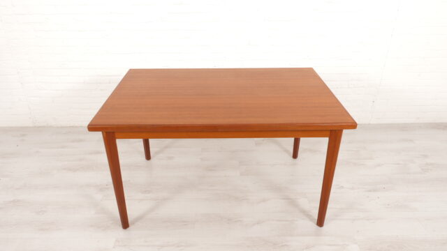 Vintage Dining Table Extendable Teak 130 Cm