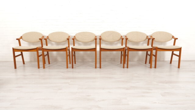 Set Of 6 Dining Chairs Vintage Schou Andersen