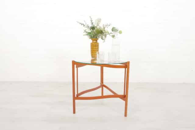 Vintage Coffee Table Organic Glass Hans Johansson