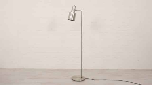 Vintage Floor Lamp Chrome Jo Hammerborg