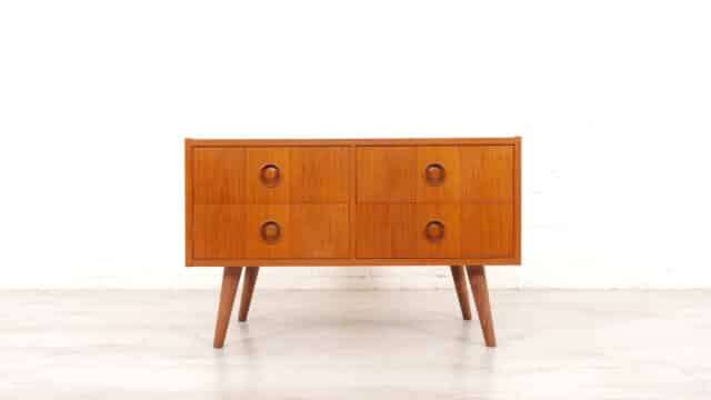 Vintage Chest of Drawers 4 Drawers Teak