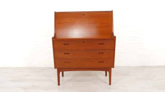 Vintage Secretaire Arne Wahl Iversen Teak 85 Cm