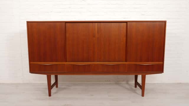Vintage highboard sliding doors Ew Bach 196 Cm