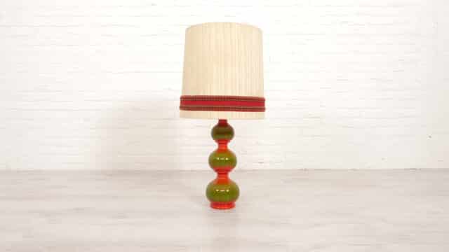 Lampe de table vintage en céramique Kaiser Leuchten Bubble Lamp