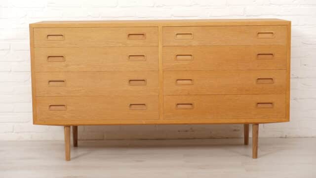 Vintage Sideboard Oak Chest of Drawers Danish Design