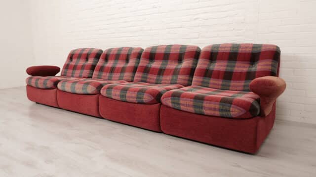 Vintage Elements Bench Modular Plaid