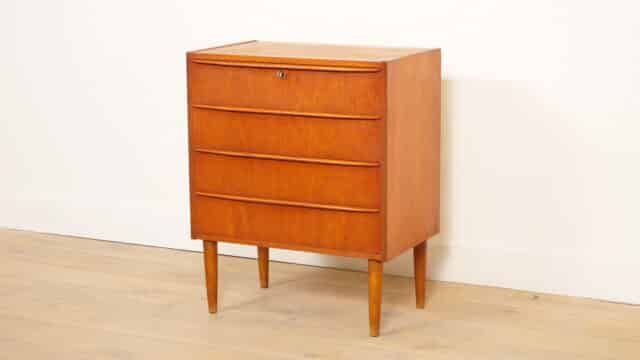 Vintage Danish Chest of Drawers Teak 4 Drawers