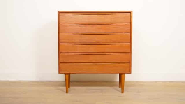 Vintage Sideboard 220 cm Dyrlund 1960s Tambour Doors