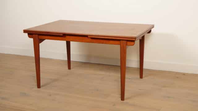 Vintage Dining Table Extendable Danish Design Teak