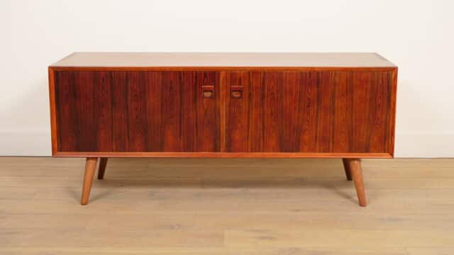 Buffet Vintage TV Meuble Bois de Rose 135 Cm