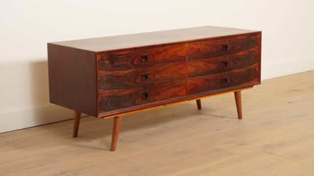 Buffet vintage en palissandre Commode à tiroirs Design danois