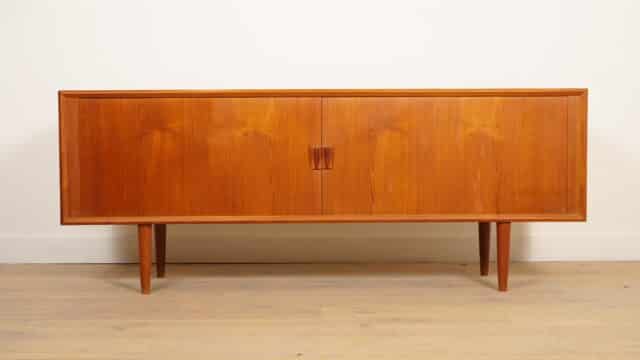 Vintage Sideboard Svend Aage Larsen Danish Design Tambour Door