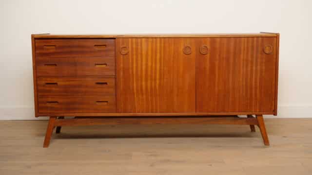 Vintage Sideboard Walnut 180 Cm