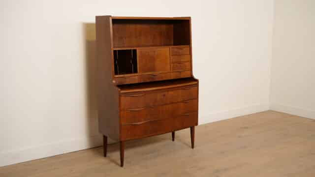 Vintage Secretaire Danish Walnut
