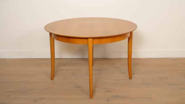 Vintage Round Dining Table Extendable 1960s