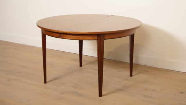 Vintage Round Dining Table Omann Jun Rosewood Extendable