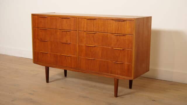 Vintage Sideboard Teak Chest of Drawers Danish Design