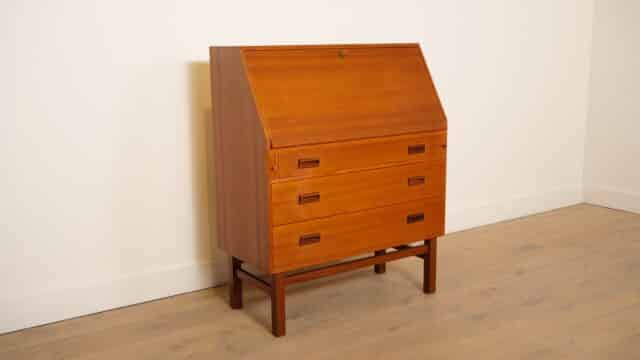 Vintage Teak Secretaire Danish 90 Cm