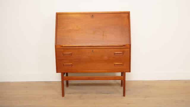 Vintage Secretaire Arne Wahl Iversen Teak 95 Cm