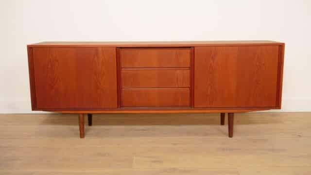 Vintage Dressoir Schuifdeuren Scandinavisch Design 183cm