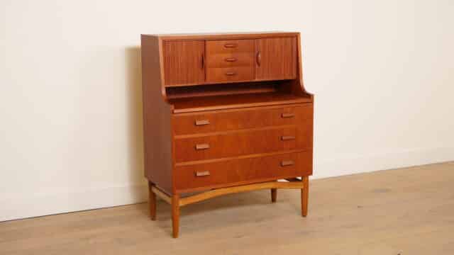 Vintage Secretaire Danish Teak 90 Cm