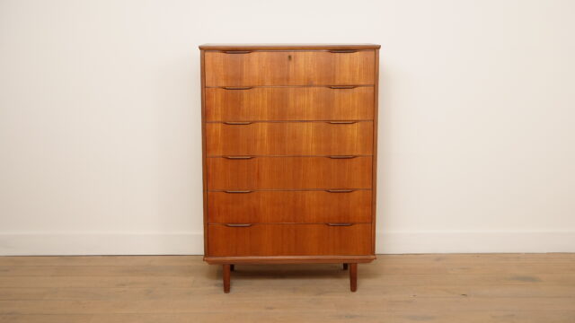 Vintage Danish Chest of Drawers Teak 6 Drawers 121 Cm Vintage Danish Chest of Drawers Teak 6 Drawers 121 Cm