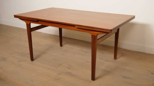 Table à manger vintage en teck extensible