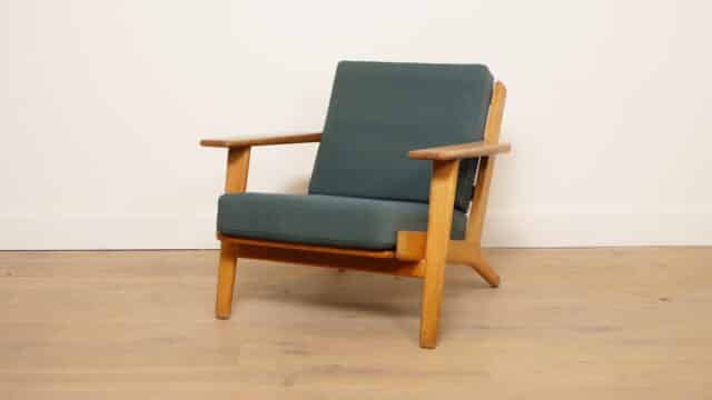 Vintage Armchair Hans Wegner Oak Model Ge290