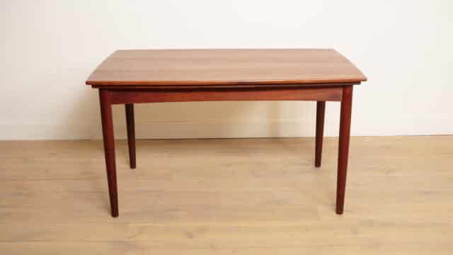 Vintage Dining Table Extendable Teak Boat Model