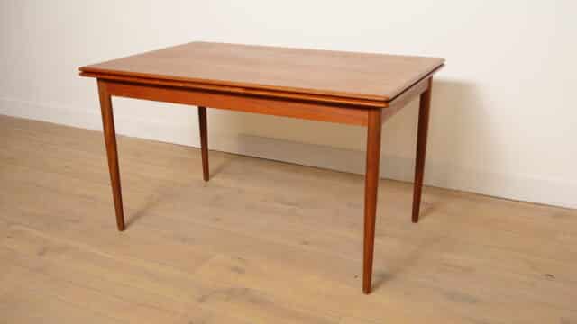 Table à manger vintage en teck extensible