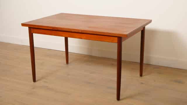 Table à manger vintage en teck extensible