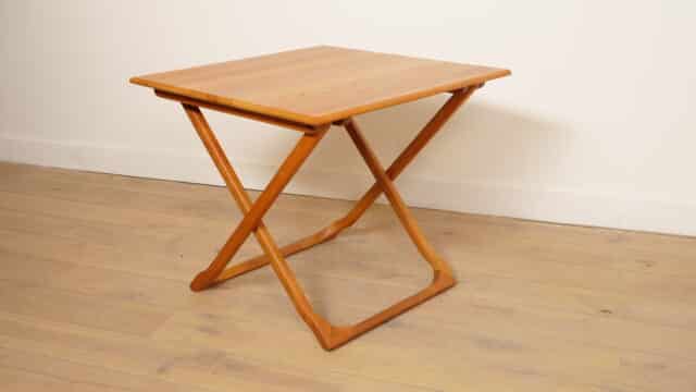 Compact Vintage Dining Table Folding Solid Teak