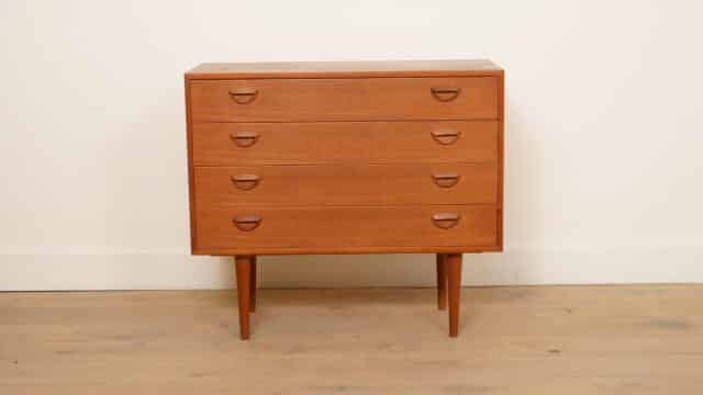 Vintage Chest of Drawers 4 Drawers Kai Kristiansen Teak