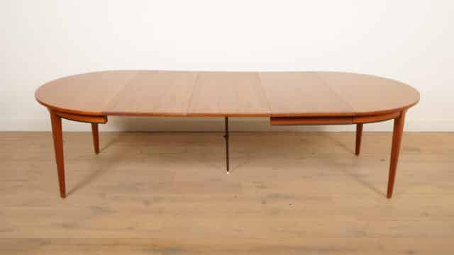 Vintage Round Dining Table Xxl Omann Jun No 55 Teak Extendable