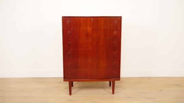 Commode vintage 6 tiroirs 120 cm Teck Henning Kjaernulf