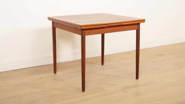 Compact Vintage Dining Table Extendable 1960s