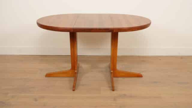 Compact Vintage Round Dining Table Extendable 90 Cm 8211 130 Cm