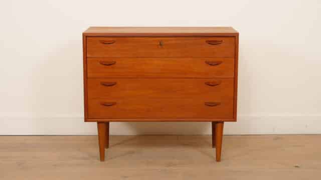 Vintage Danish Chest of Drawers 4 Drawers Teak