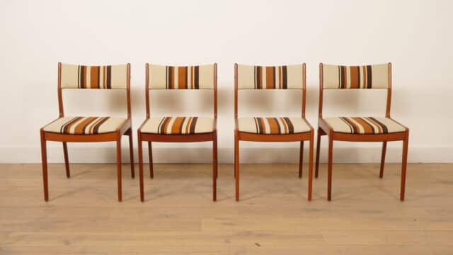 Set Van 4 Eetkamerstoelen Teak Johannes Andersen