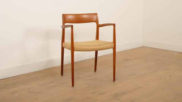 Chaise de salle à manger Niels Otto Mller Modèle n° 57 Restaurée