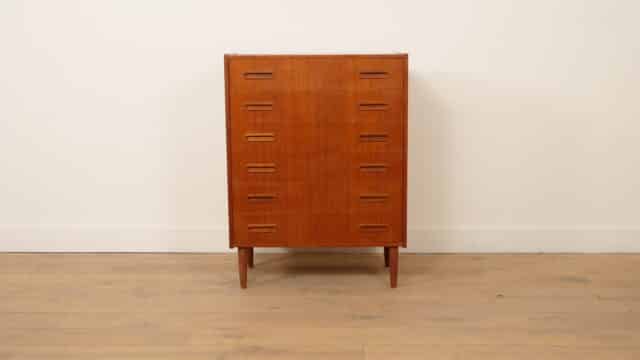 Vintage Danish Chest of Drawers Teak 6 Drawers 101 Cm