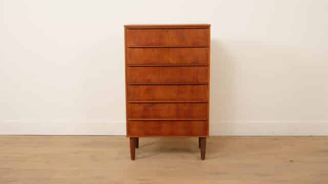 Vintage Danish Chest of Drawers Teak 6 Drawers 105 Cm