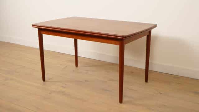 Table à manger vintage extensible Modèle de bateau en teck