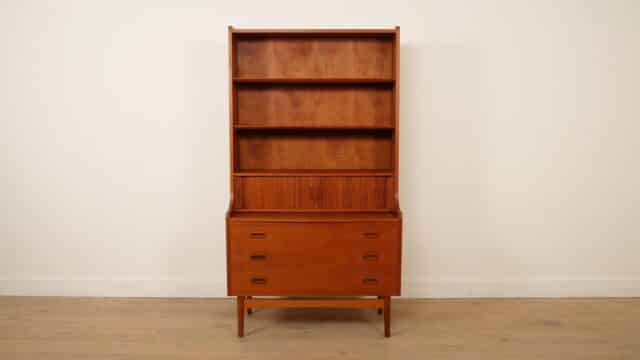 Bibliothèque Vintage Secretaire Teck Johannes Sorth