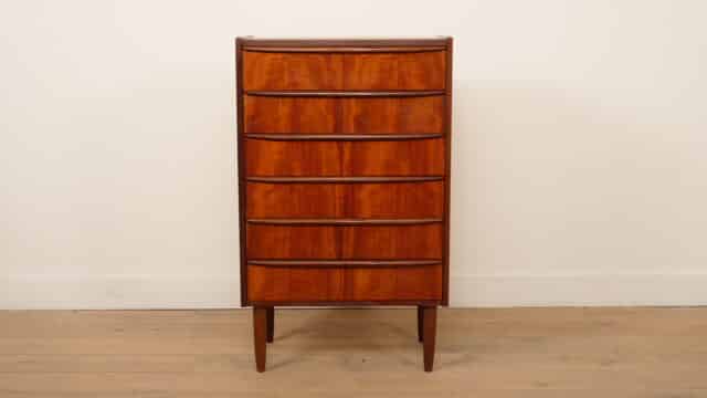 Vintage Danish Chest of Drawers Teak 6 Drawers 105 Cm