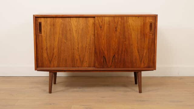 Buffet vintage en palissandre à portes coulissantes