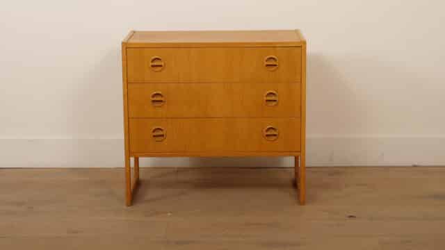 Vintage Chest of Drawers, 3 Drawers, Arne Wahl Iversen, Oak