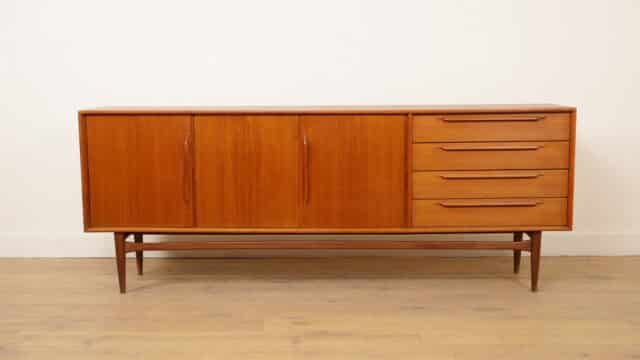 Vintage Sideboard Heinrich Riestenpatt Teak 225 Cm